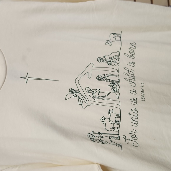 For unto us, a child is born tee - Picture 1 of 2